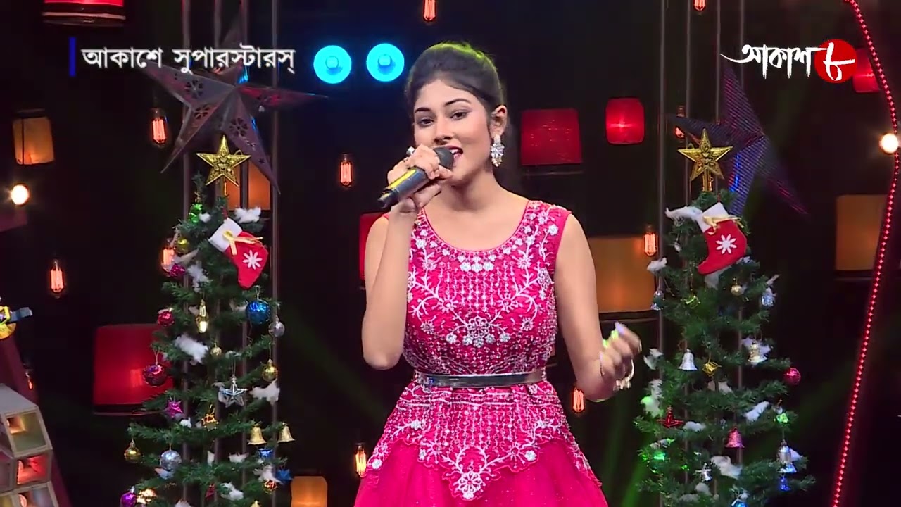 আকাশে সুপারস্টার্স | গায়িকা শ্রেয়া | Aakashe Superstars | Musical Show | Song | Aakash 8 |