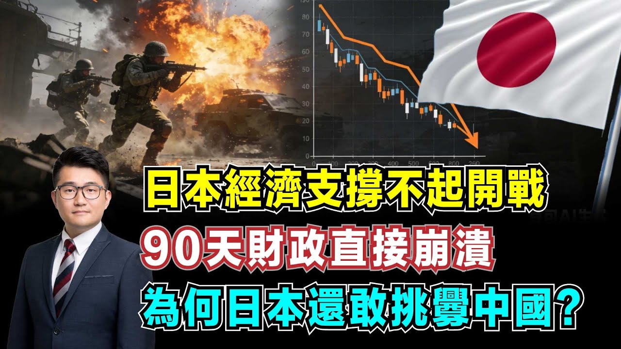 日本經濟支撐不起開戰，90天財政直接崩潰，經濟瞬間垮台？｜為何日本GDP僅中國2成還敢挑釁？【加持經濟學 EP22】