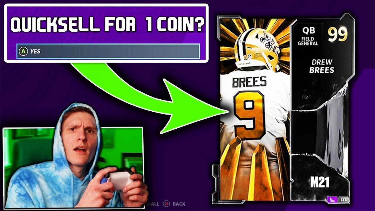 QUICKSELLING a 99 OVERALL for *ONE COIN*... - Madden 21 Ultimate Team