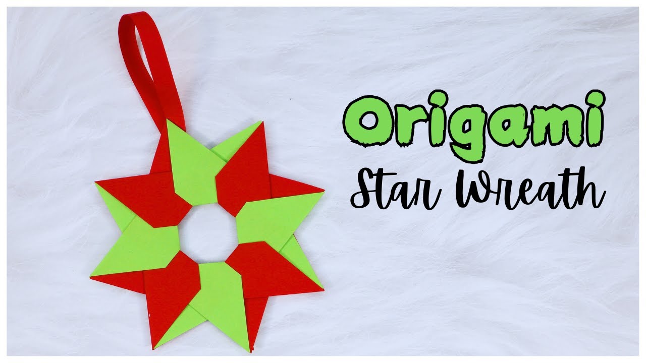 Origami Star Wreath Tutorial | DIY Christmas Decoration