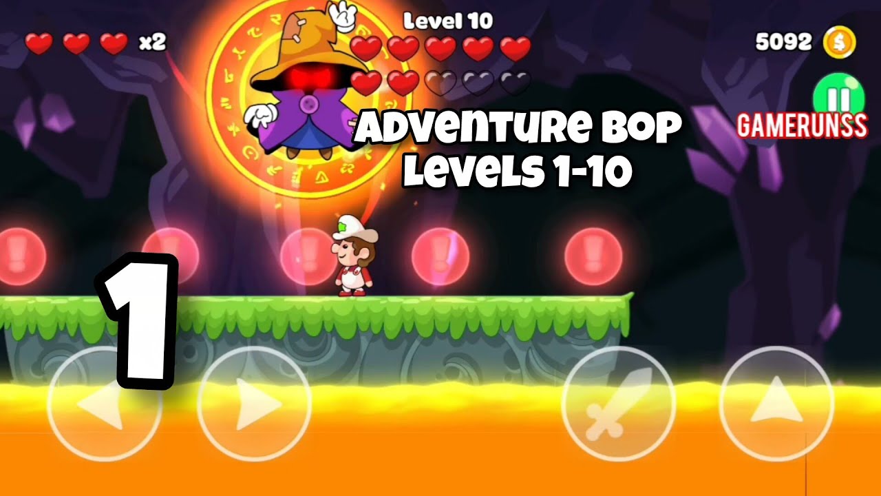 Super Run: Adventure Bop World — прохождение игры на Android, часть 1 — уровни 1–10