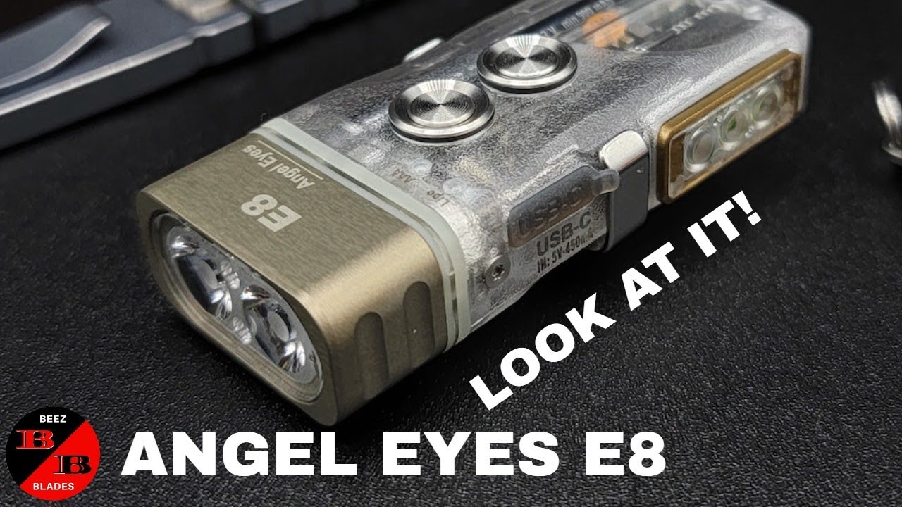 ROVYVON ANGEL EYES E8 YOUR KNIVES WILL LOVE THIS EDC HYBRID FLASHLIGHT!