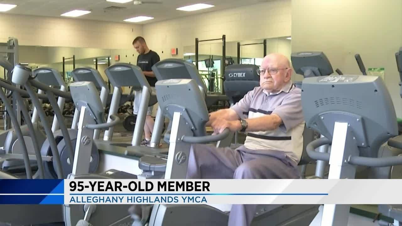 95-year-old man inspires others at Alleghany Highlands YMCA