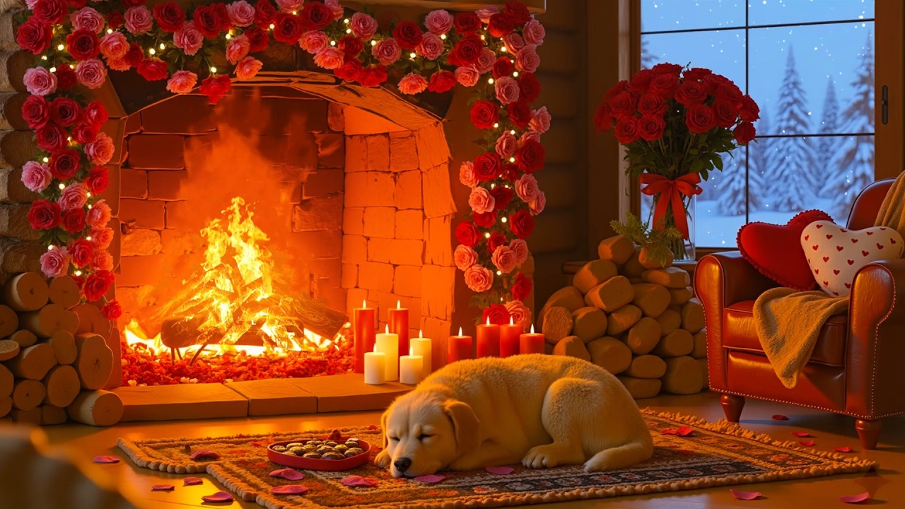 Нежная музыка ко Дню святого Валентина для собак 💖 12 часов мягкой музыки для снятия тревоги у собак