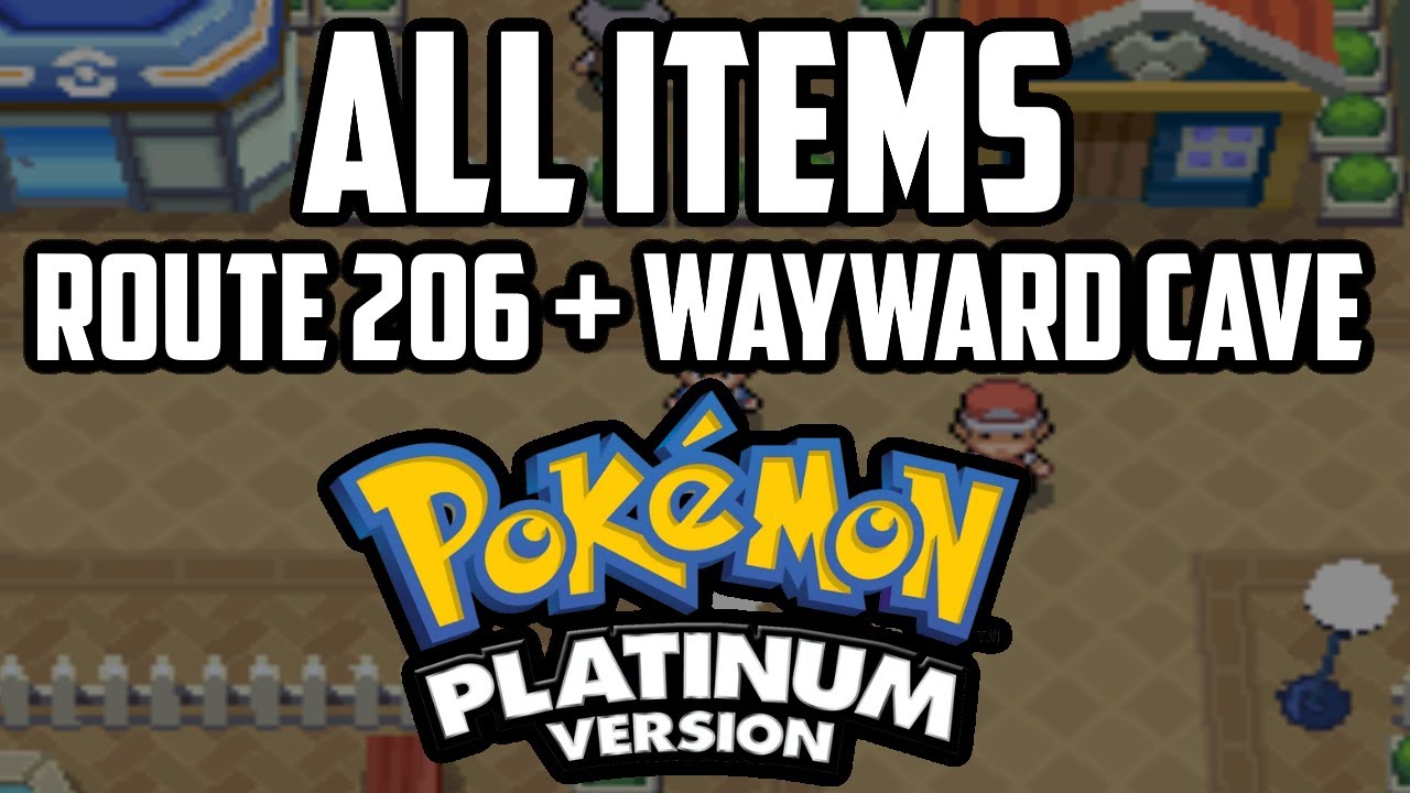 ВСЕ предметы на Маршруте 206 и в Пещере Уэйворд &mdash; Pok&eacute;mon Platinum