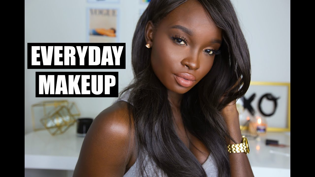 MY UPDATED EVERYDAY MAKEUP ROUTINE | DARK SKIN