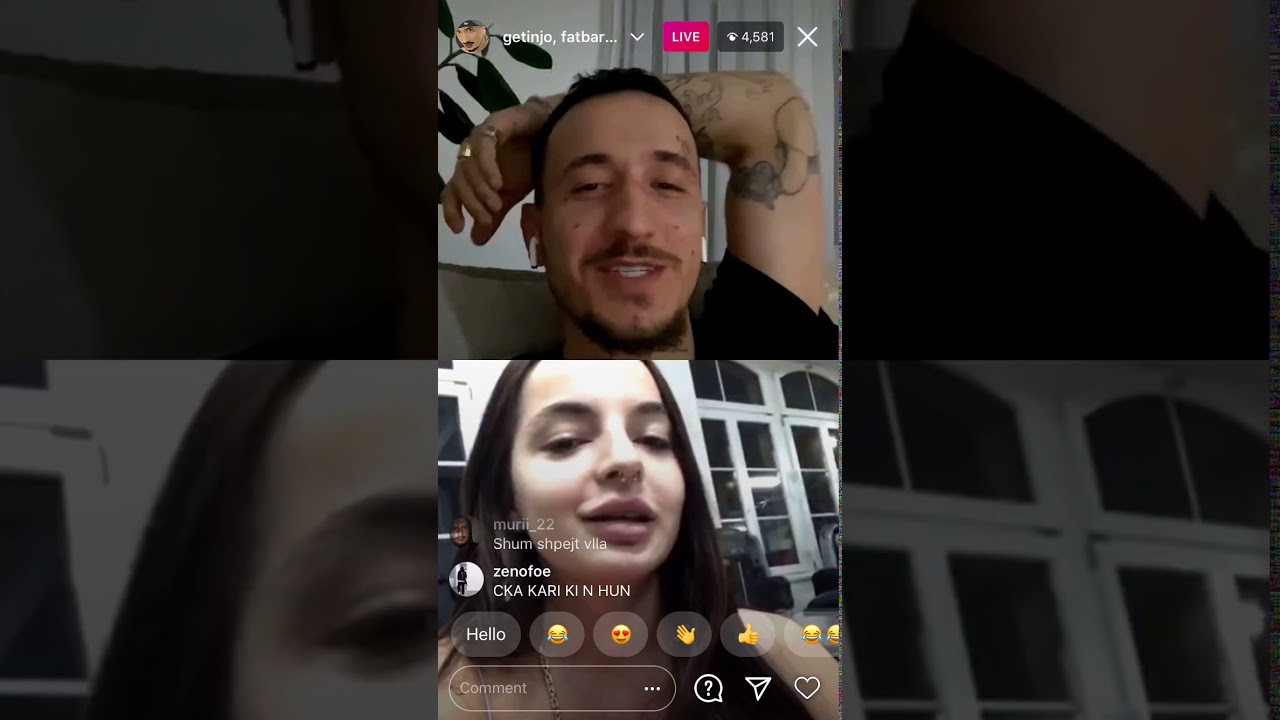 Getinjo Live ne instagram me fansa