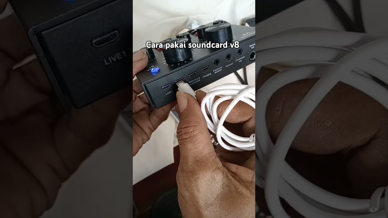 Cara menggunakan soundcard v8 untuk karaoke #soundcardv8 #soundcardalatkaraoke