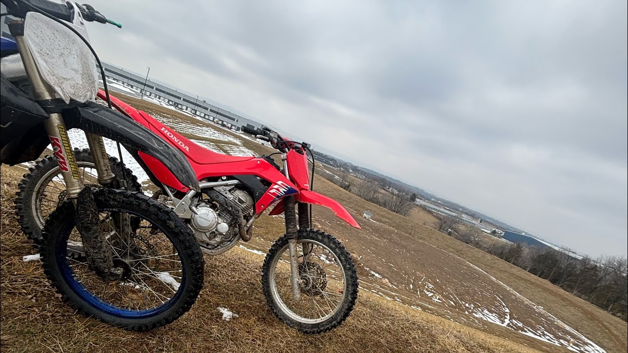 2025 crf250f pov with yzf250 ride out got lil crazy #crf250f #yzf250 #bikelife #blowthisaccountup 