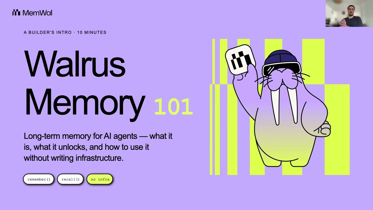 Sui Overflow 2026 Workshop: Walrus Memory