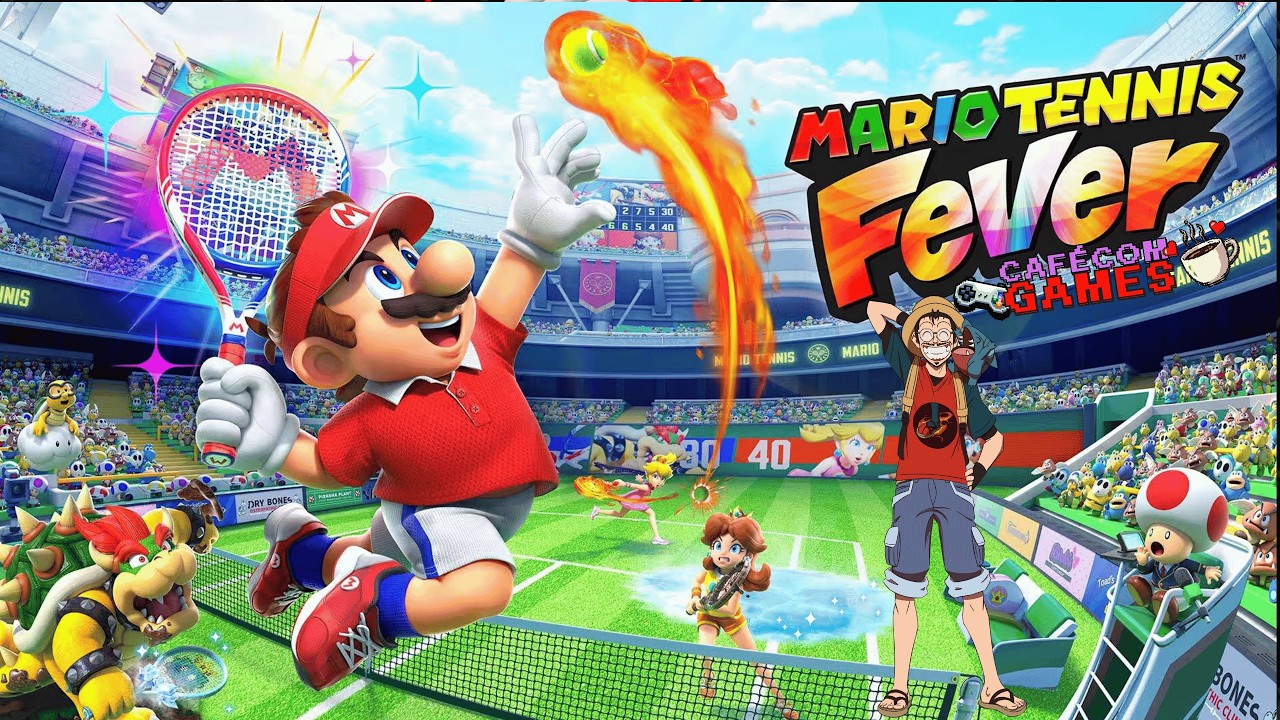 MARIO TENIS FEVER EM PT BR! CAFÉ COM GAMES!