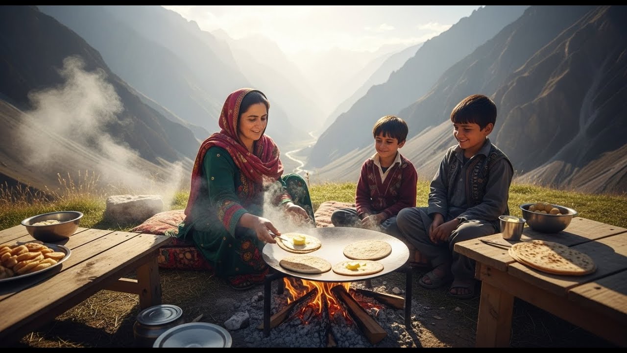 Mountain Morning: Opening My Outdoor Kitchen & Hot Chapati Treat!