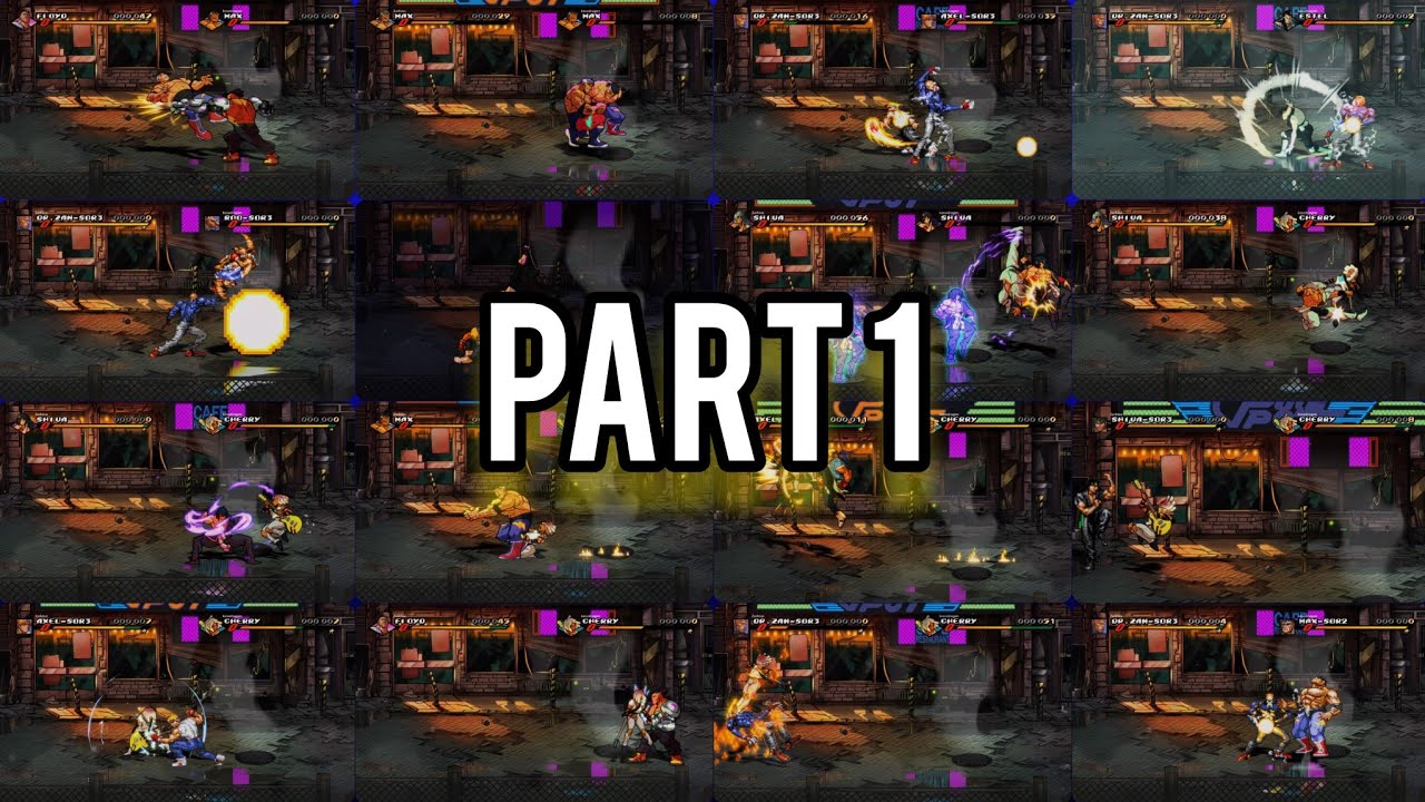 Streets of Rage 4 - @Zarktus vs @KOSODRAGON  Part 1