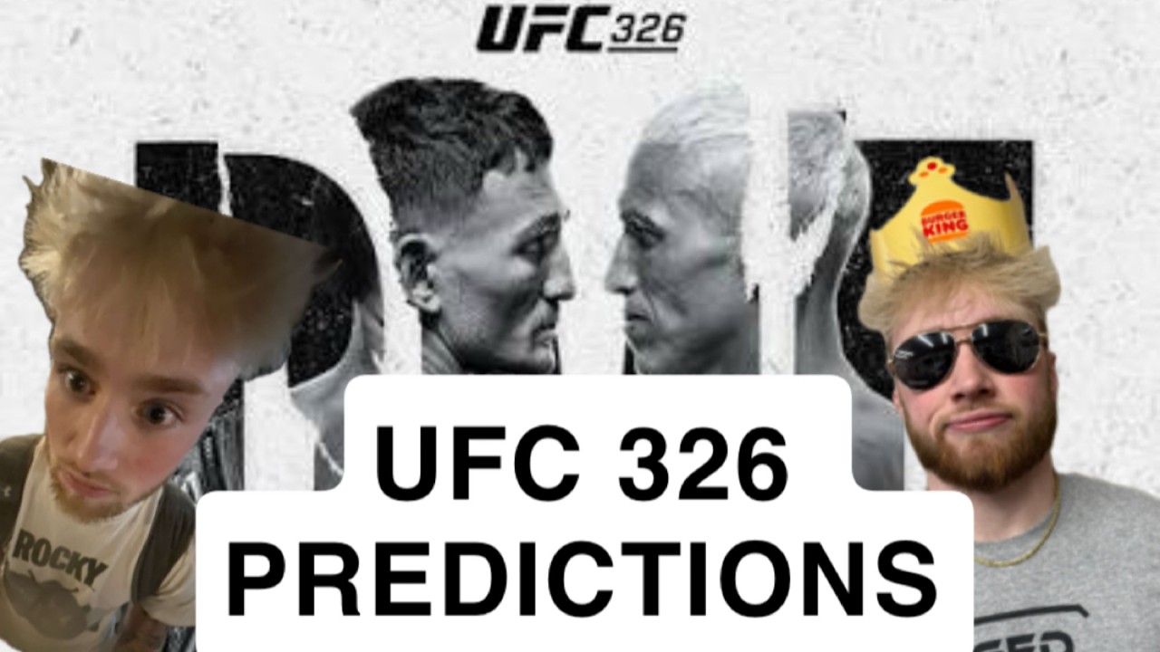 UFC 326 MAIN CARD PREDICTIONS! Holloway VS Oliveira 2!