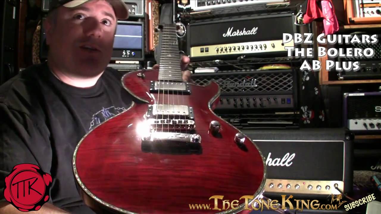 DBZ Bolero Guitar Demo & Review AB Plus - Dean B. Zelinsky using Marshall JCM800 Jet City Cabinet