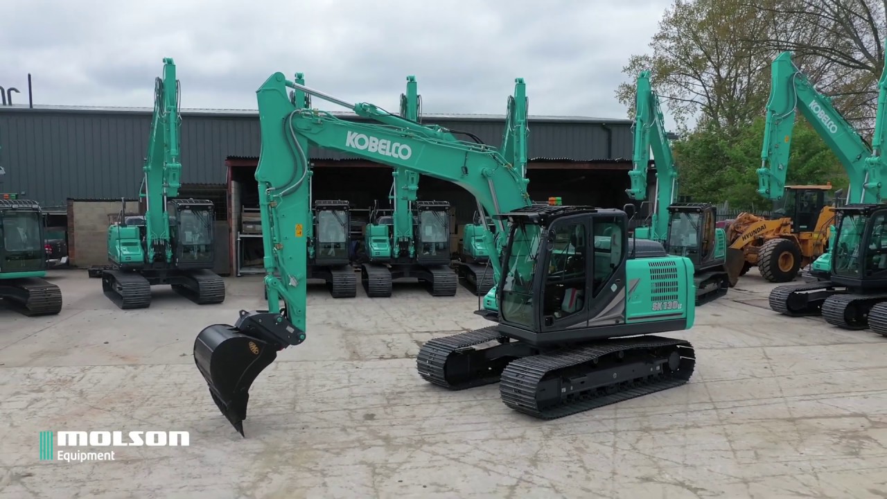 NEW Kobelco SK130 LC-11 14t excavator walk around from Molson Group