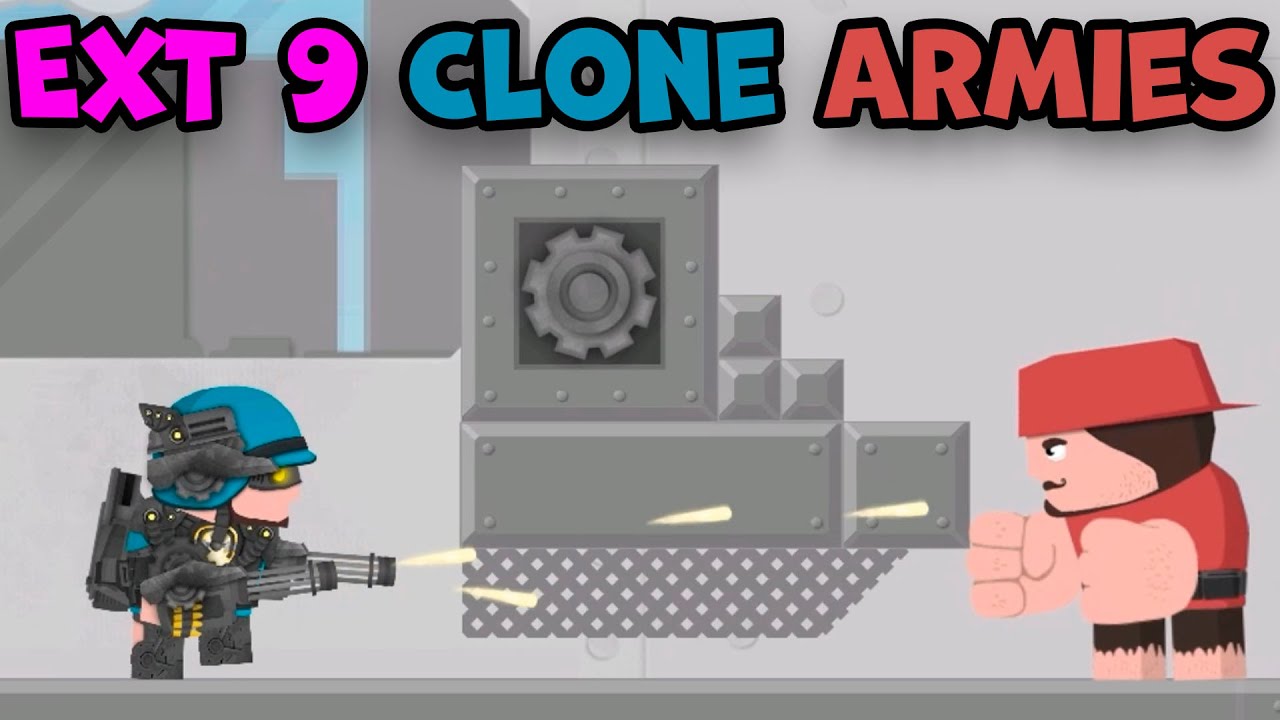 Самый крутой клон EXT 9 Clone Armies 2D Games