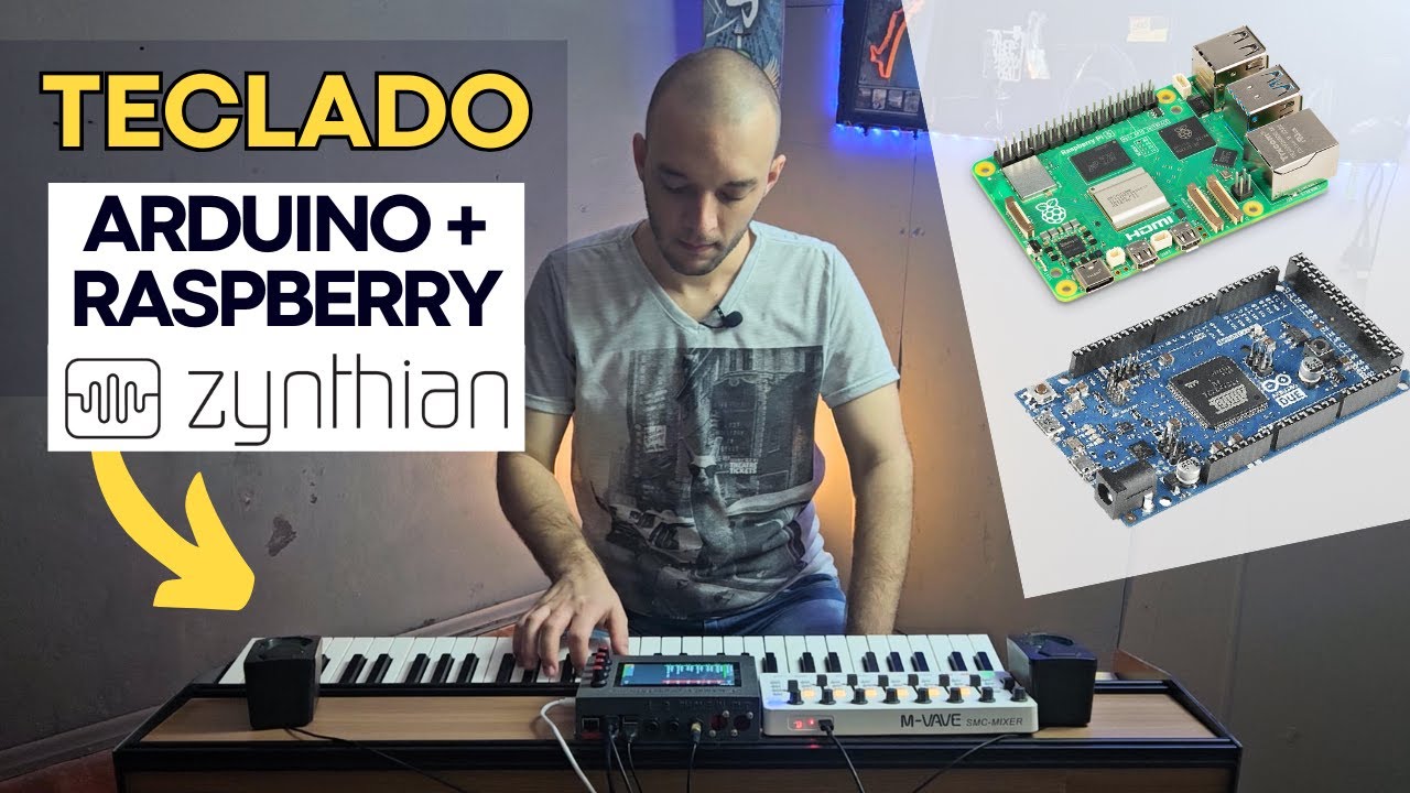 🎹 Teclado Musical com Arduino e Zynthian 🎶