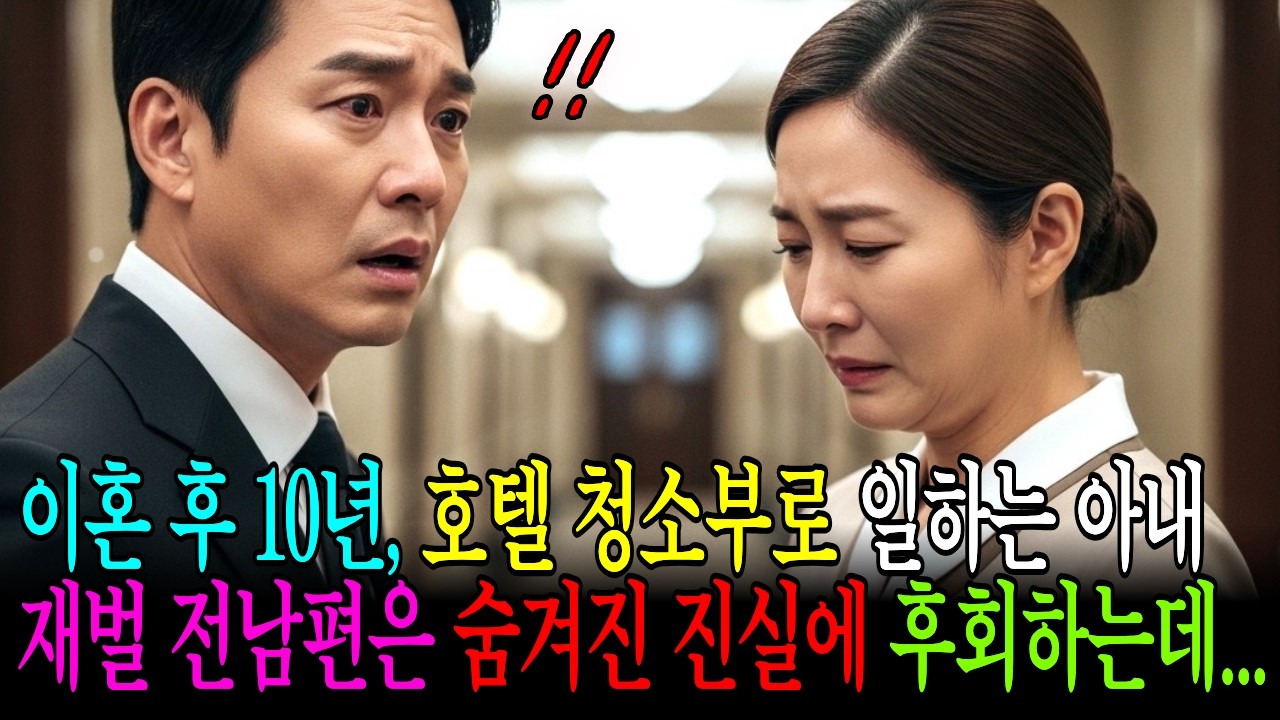 이혼 후 10년, 호텔 청소부로 일하는 아내 만난 재벌 전남편은 숨겨진 진실에 후회의 눈물을 흘리는데... #인생사연 #감동사연 #노후사연 #인생역전 #가족이야기 #라디오드라마