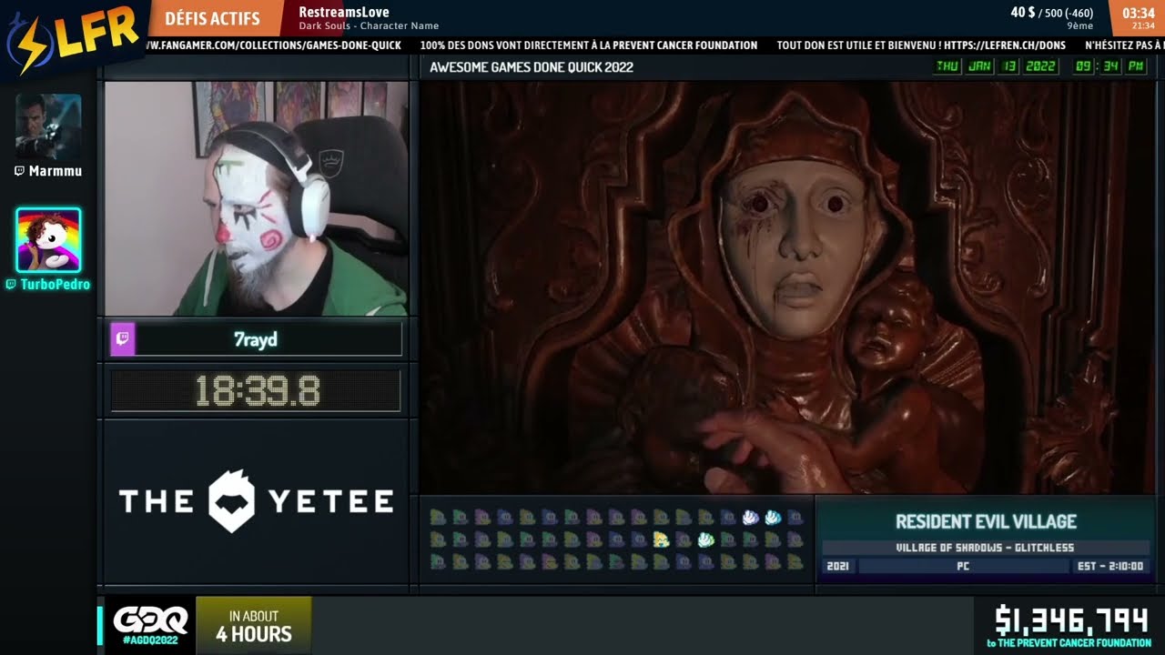 Resident Evil Village en 1:55:54 (Village of Shadows - Glitchless) [AGDQ2022]