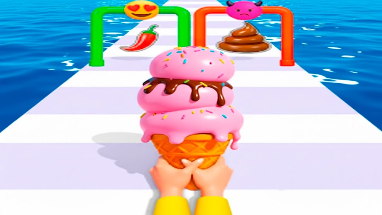 Stacky Ice Cream Runner - Gameplay Walkthrough - All Levels (IOS, Android)