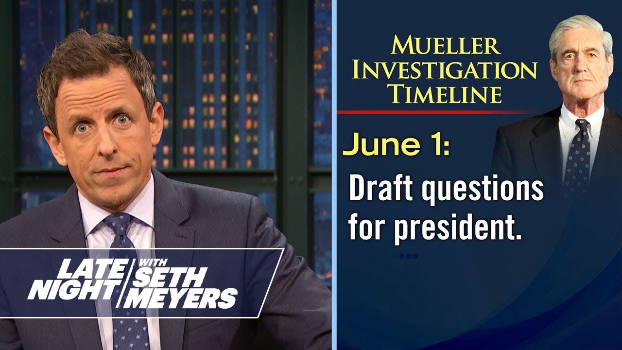 Late Night's Timeline for Robert Mueller's Investigation