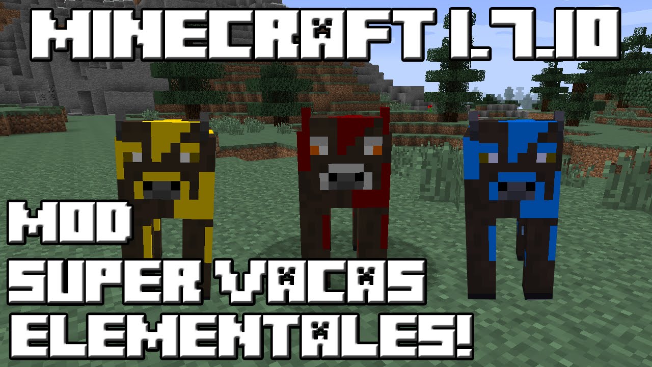 Minecraft 1.7.10 MOD SUPER VACAS ELEMENTALES!