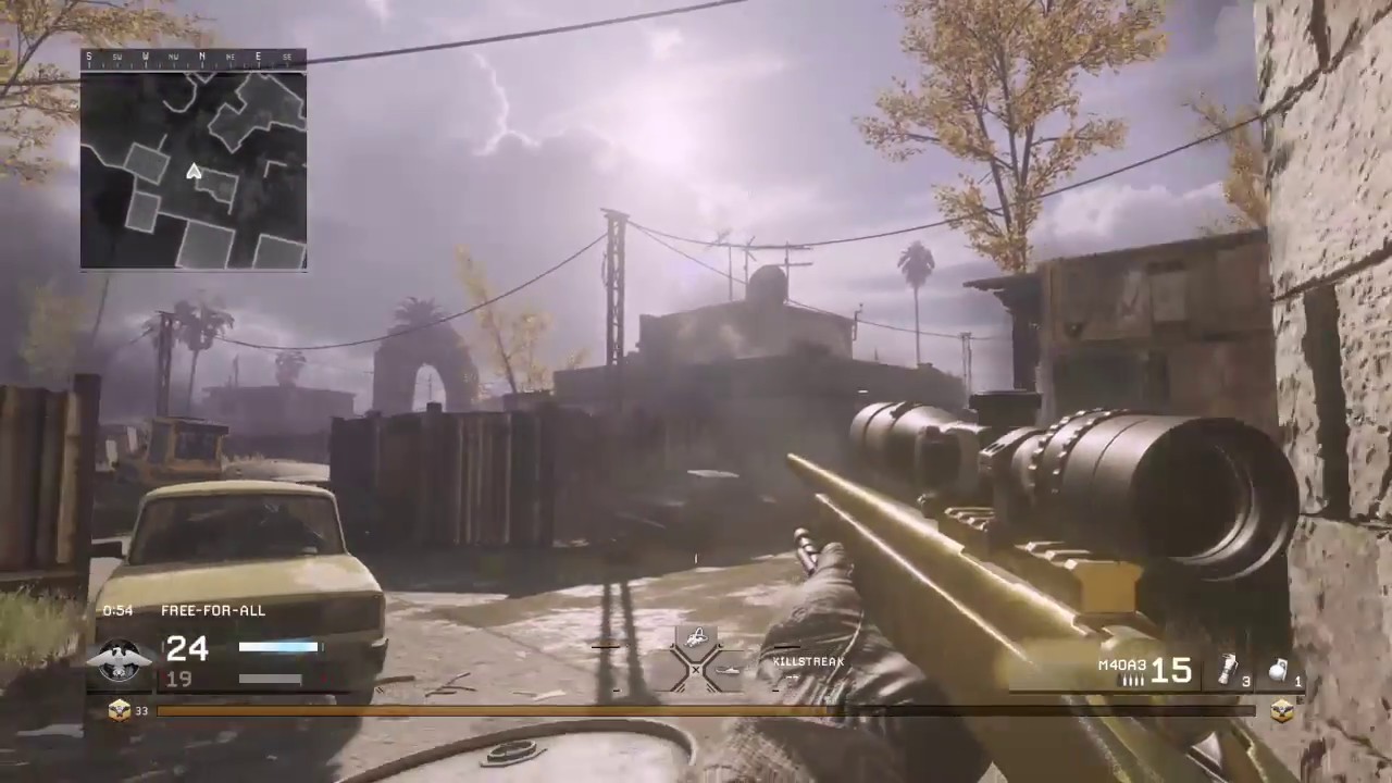 Epic No Scope Across The Map! COD4MWR