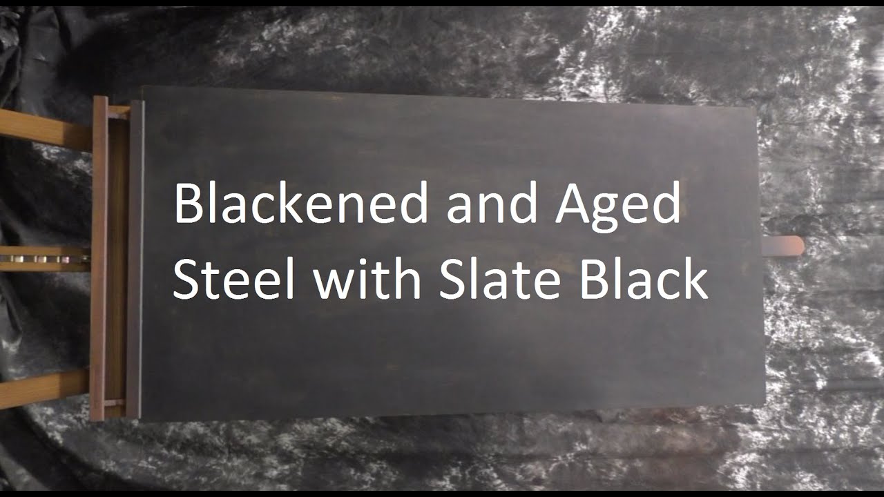Blackened and Aged Steel with Slate Black