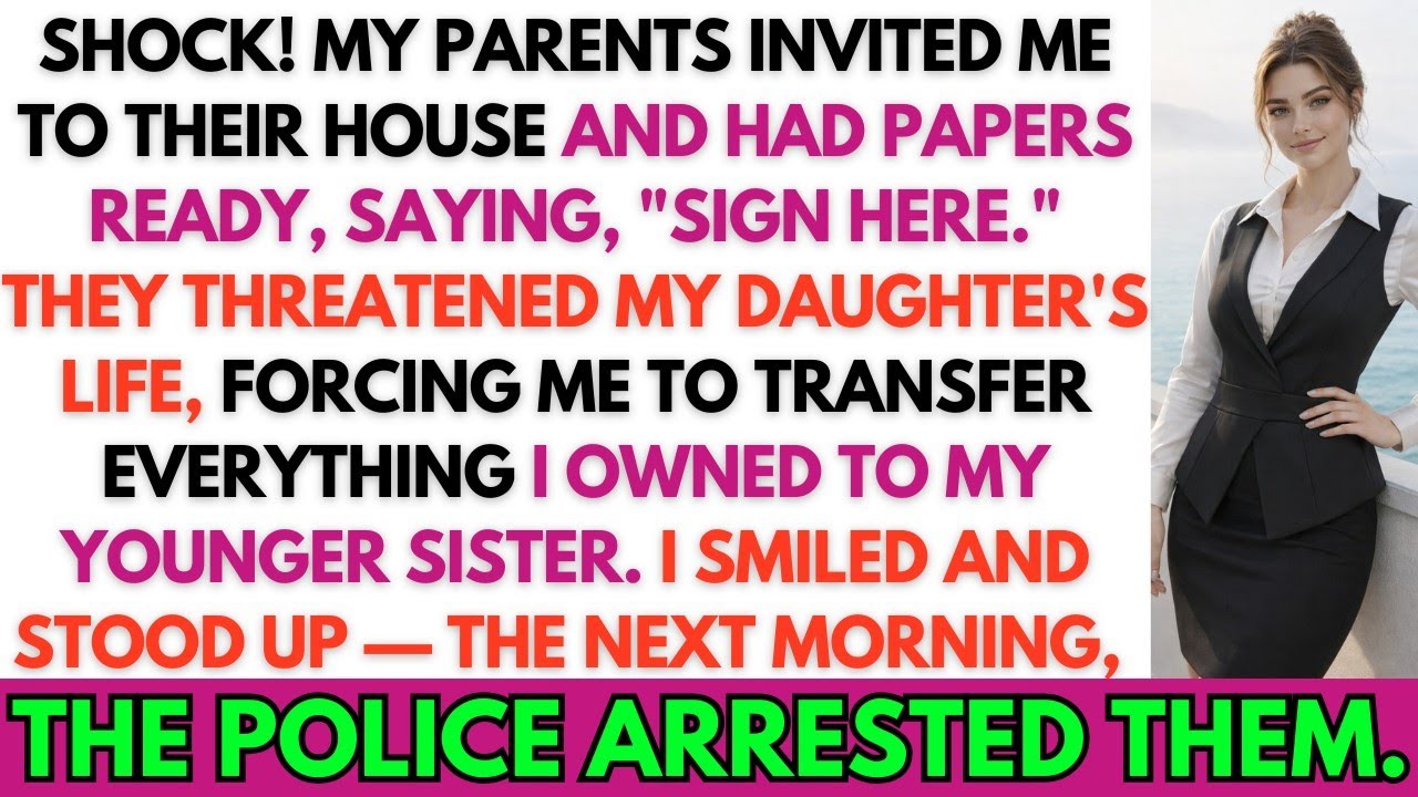 My Parents Invited Me Over To Say Everything Belonged To My Sister&mdash;By Morning, Police Arrested Them.