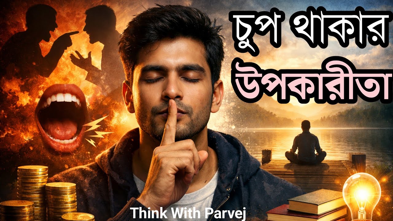 চুপ থাকার উপকারীতা | Power of Silence | Bangla motivation | Think With Parvej | Motivational Video 