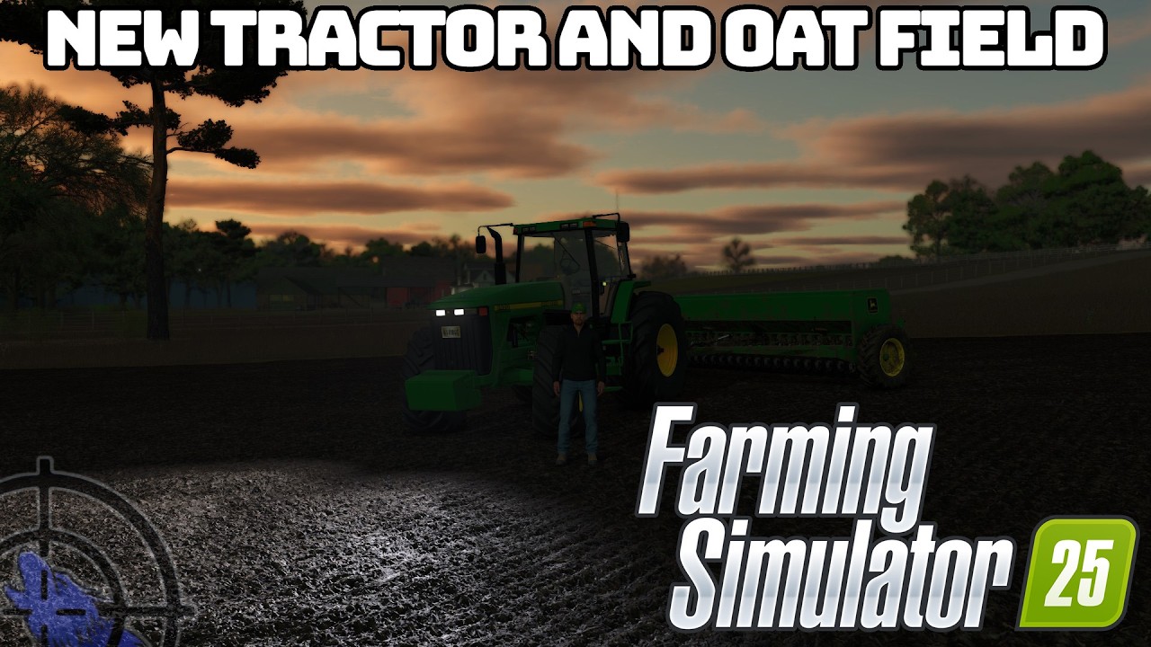 Новый трактор и овсяное поле | Эпизод 8 | Ферма 100-дневной давности | Farming Simulator 2025