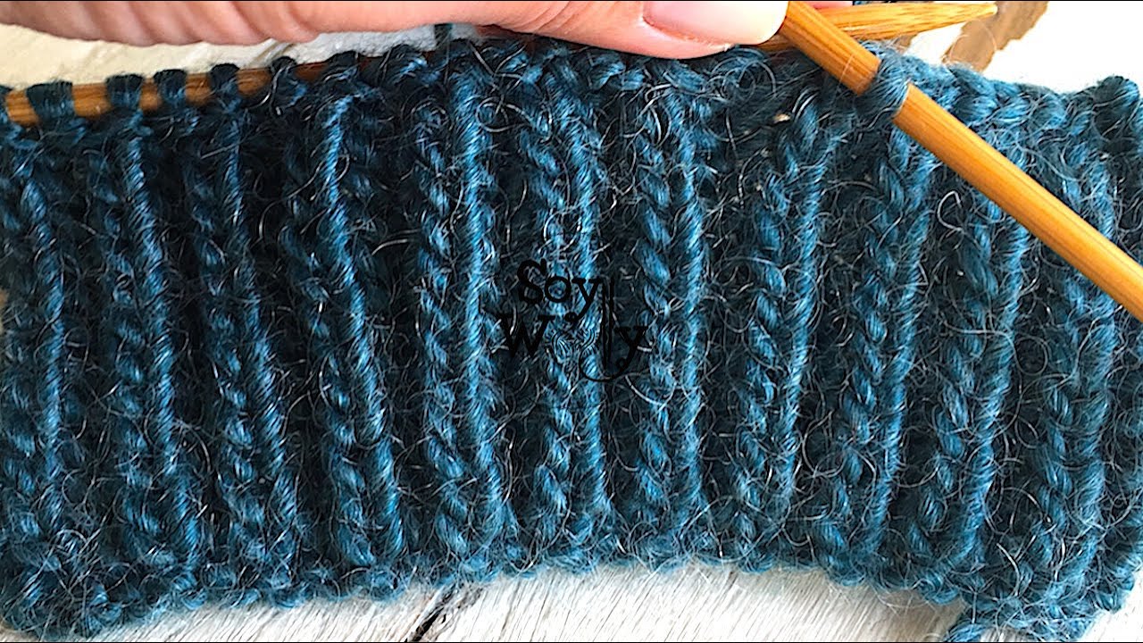 Cómo tejer y cerrar el Punto Inglés sólo con punto derecho en dos agujas - Soy Woolly
