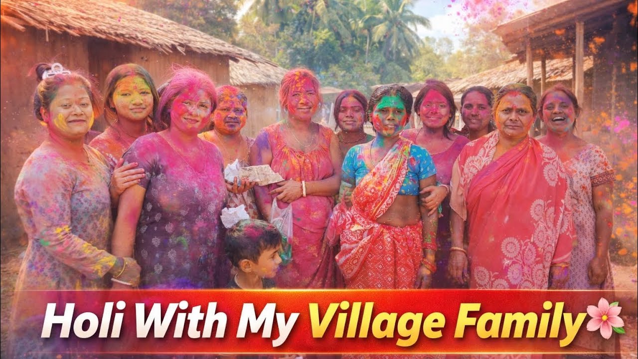 Holi 2026 celebration in my village ❤ l Holi vlog