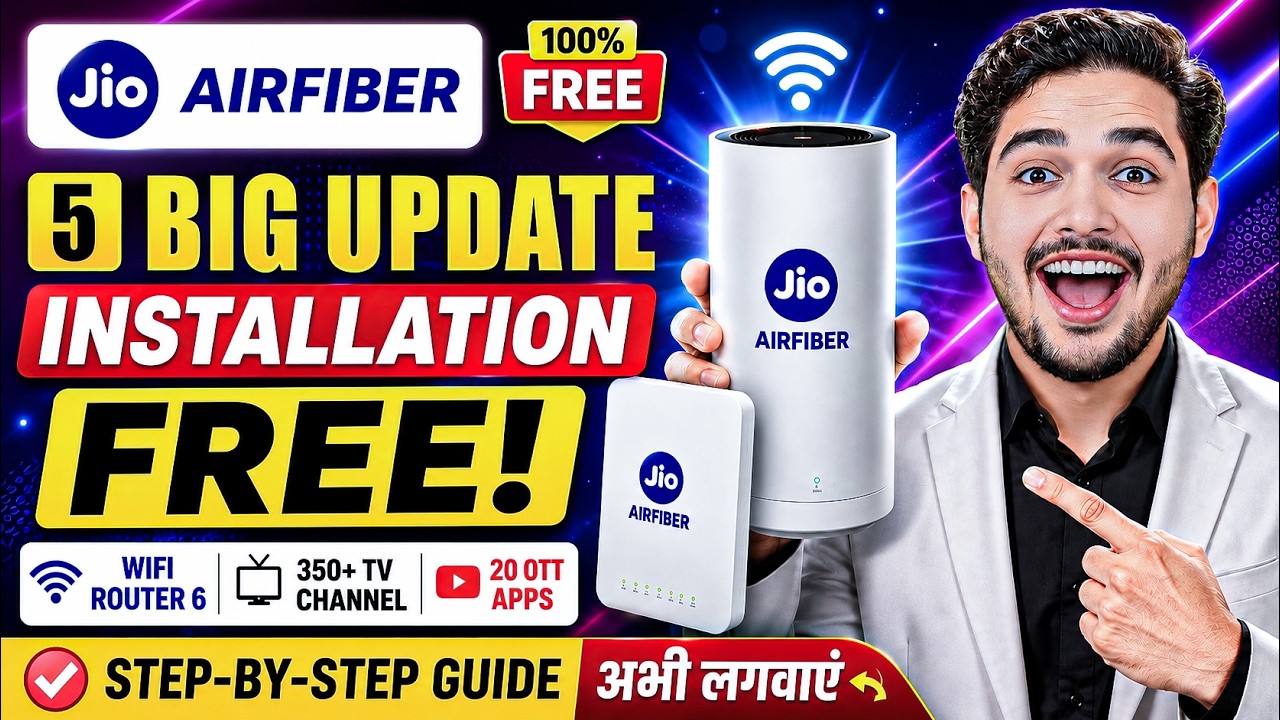 Jio AirFiber Kaise Lagwaye 2026 | How to Get Jio Air Fiber FREE | Jio Airfiber 60 Days FREE ?