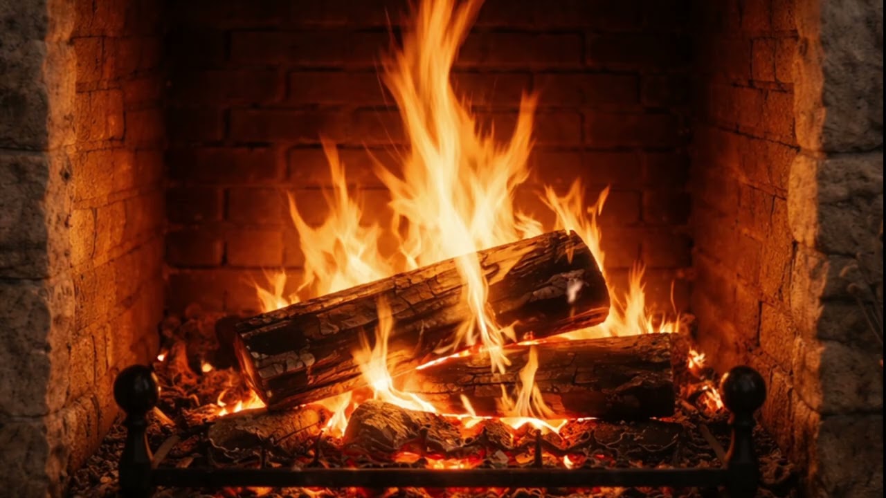 Crackling Fireplace for deep sleep                   (60 minutes)