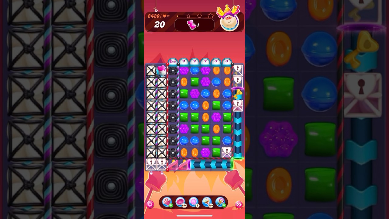 Candy Crush Saga Level 8420 19 moves NO BOOSTERS