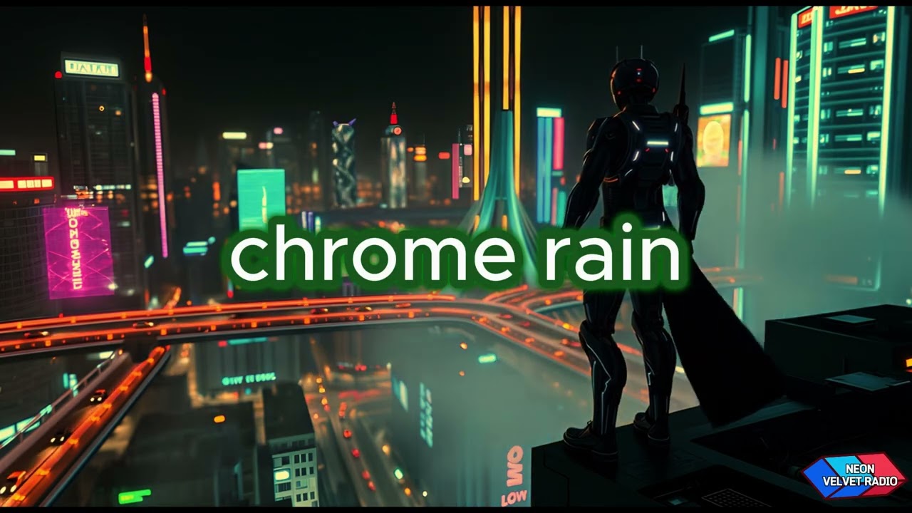 Blade Runner Synthwave Style Chrome Rain | Cyberpunk Focus Music for Deep Work & Productivity