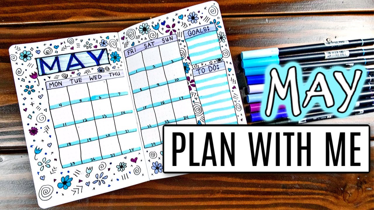 PLAN WITH ME | MAY 2020 BULLET JOURNAL SETUP