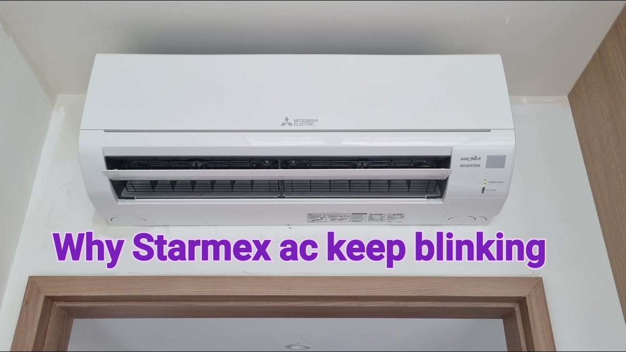 Зеленый индикатор кондиционера Mitsubishi StarMEX продолжает мигать | MSXY-FN10_18VE