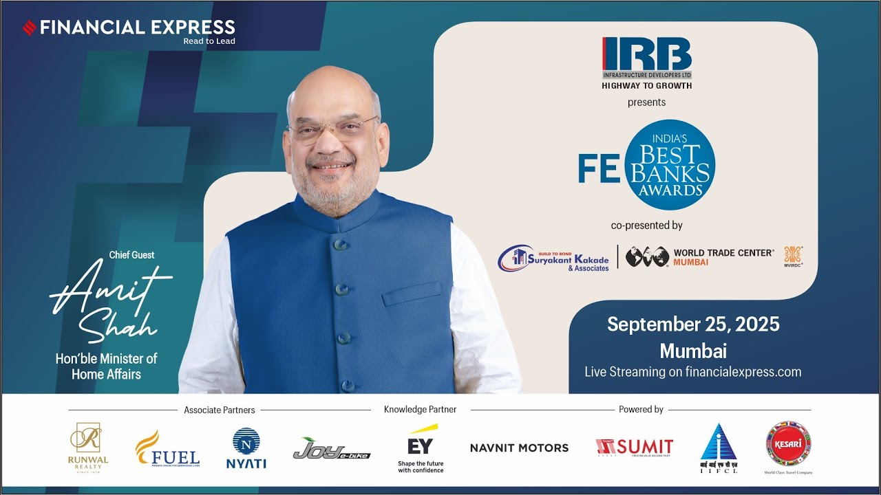 Amit Shah Live: FE India's Best Bank Awards 2025 with Union Home Minister, Amit Shah