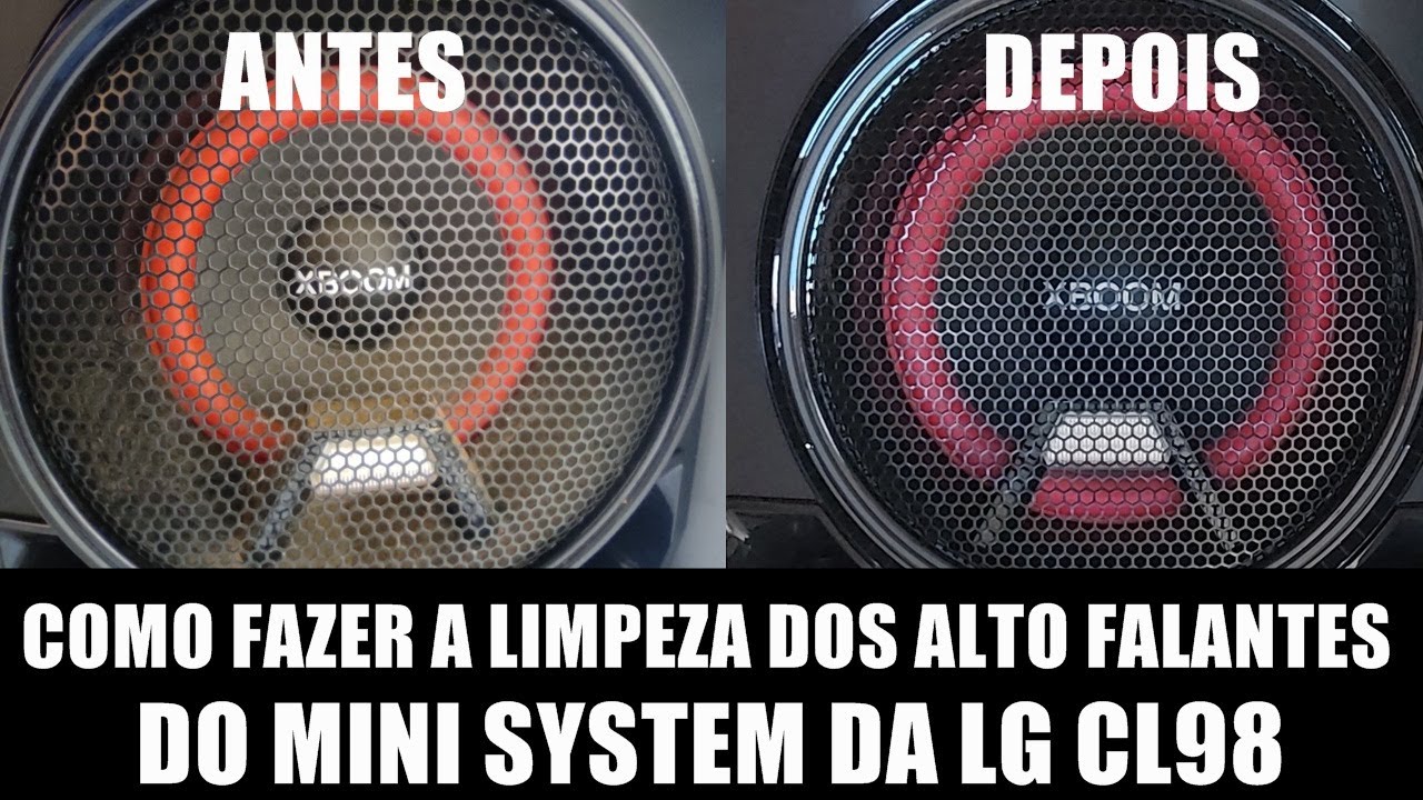 COMO FAZER A LIMPEZA DOS ALTO FALANTES DO MINI SYSTEM LG CL98