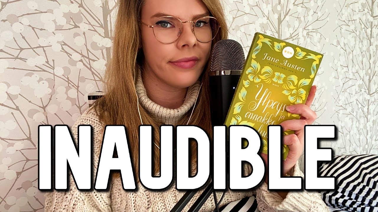 ASMR SUOMI 👄 INAUDIBLE 👄 Kirjan lukemista & sivujen kääntelyä