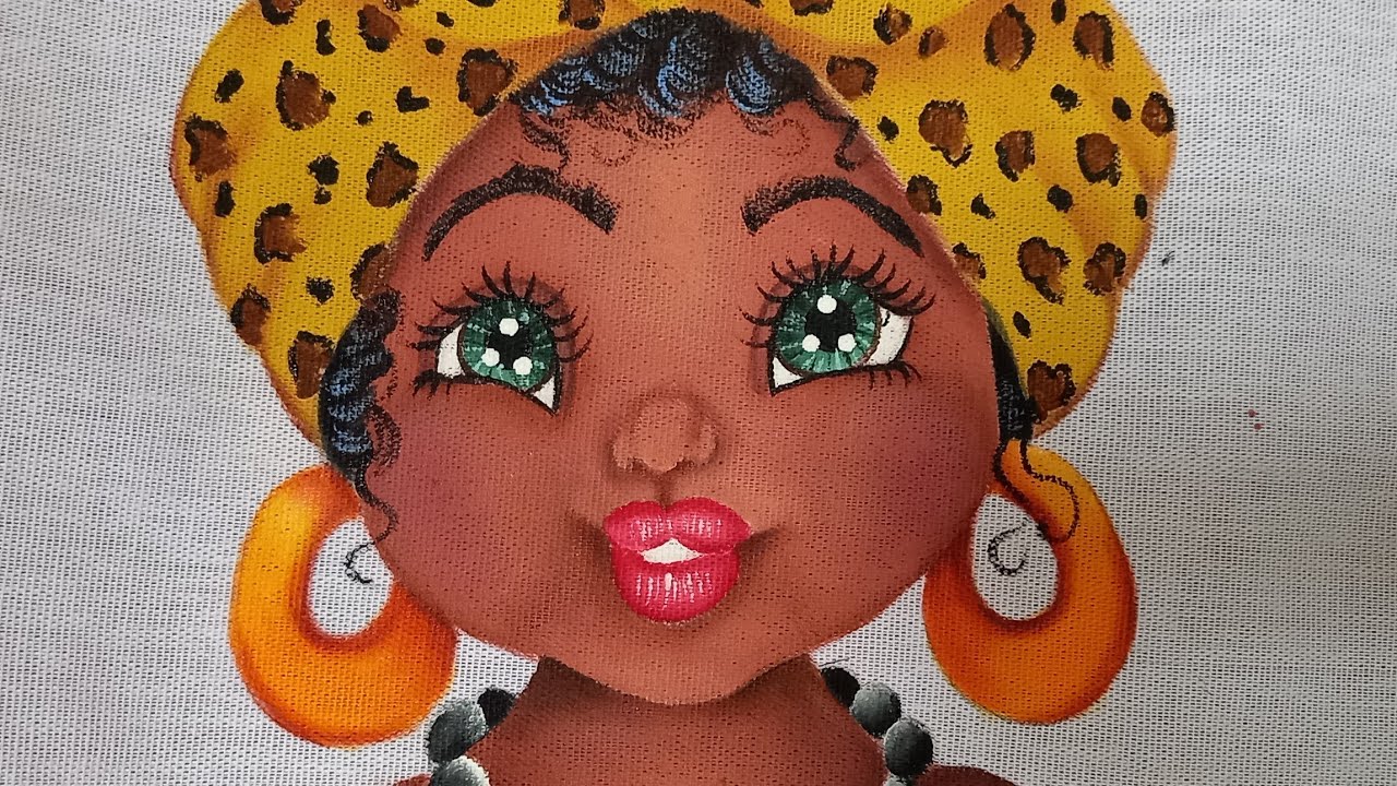 VAMOS PINTAR UMA BONECA BAIANA pt 1 #pinturaemtecido #jackviana #compartilhe