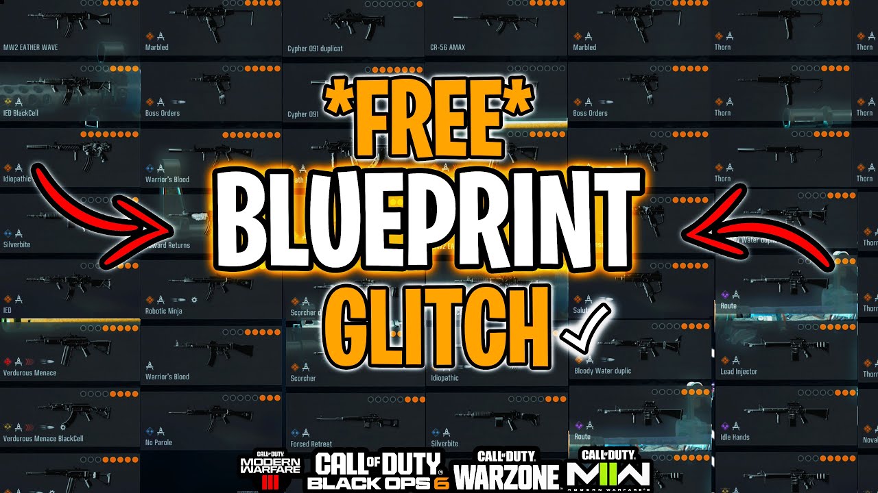 Free Warzone ANY Blueprint Glitch