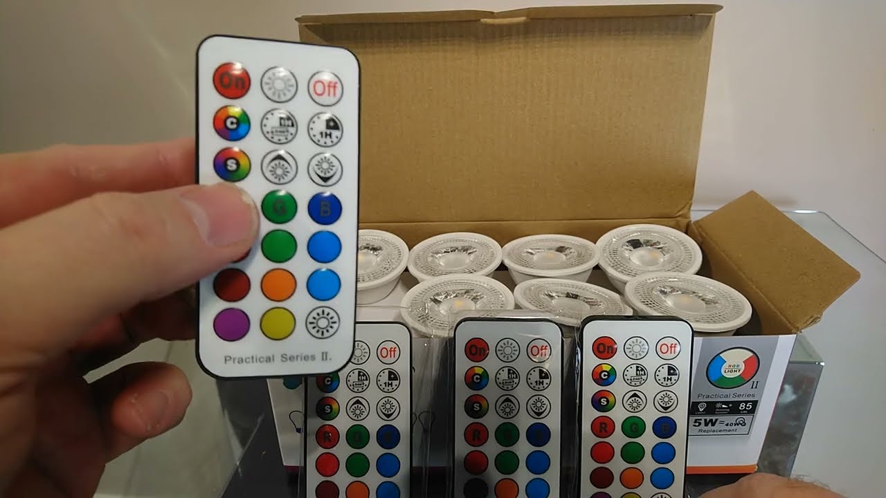 RGB or White GU10 Spot Lights