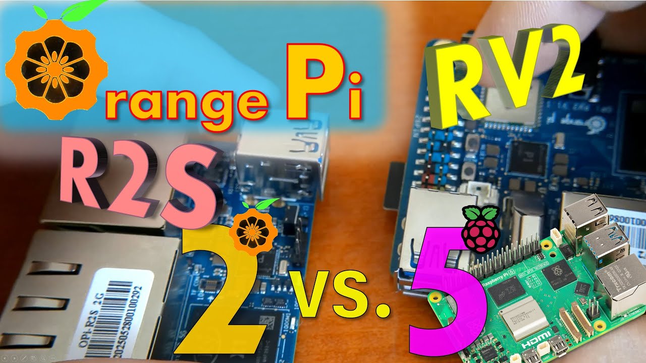 Orange Pi RV2 (8 rdzeni + AI) i Orange Pi R2S (8 rdzeni + AI) kontra Raspberry Pi 5 (4 rdzenie)