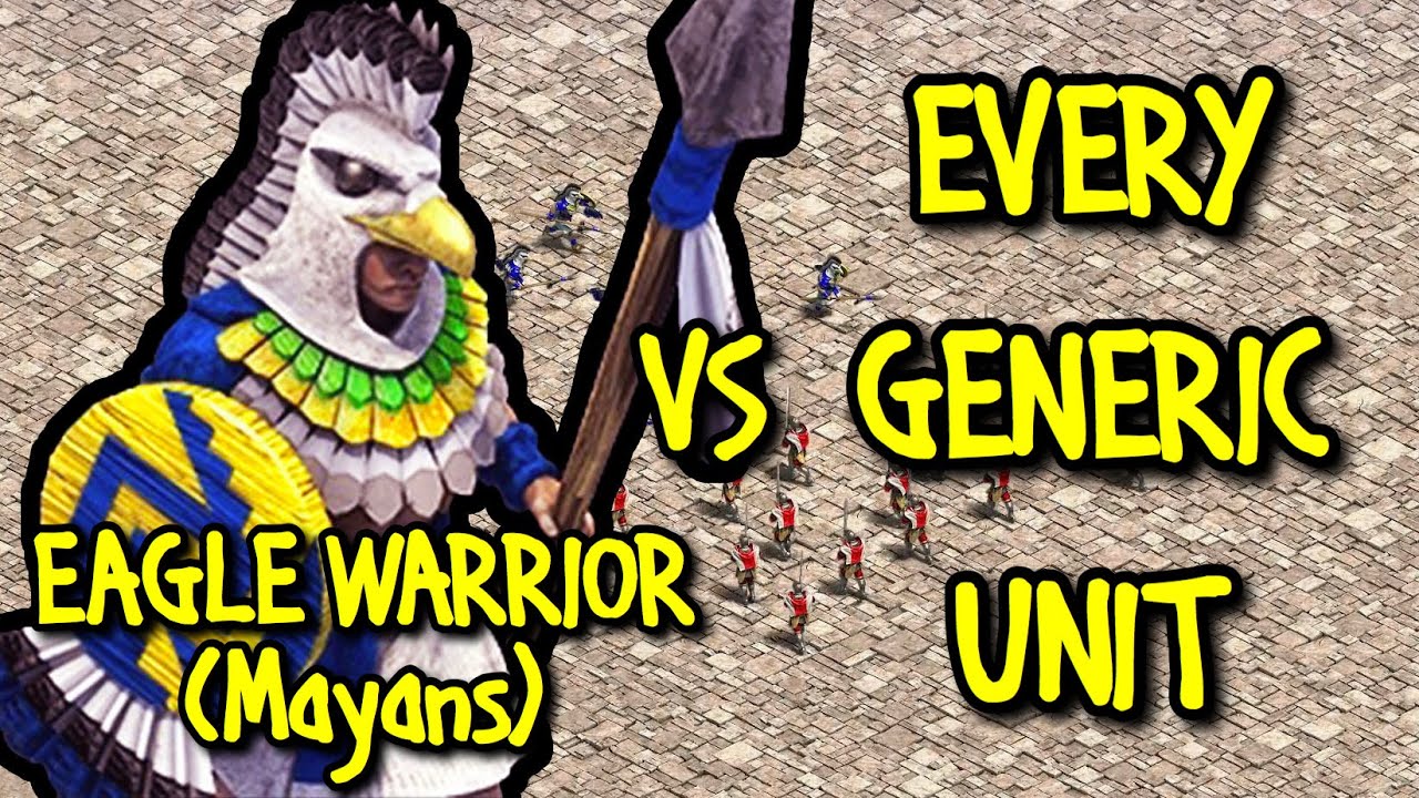 ELITE EAGLE WARRIOR (Mayans) vs EVERY GENERIC UNIT | AoE II: Definitive Edition