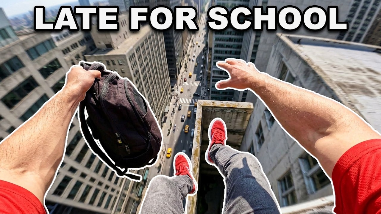 LATE FOR SCHOOL - Epic PARKOUR POV Chase