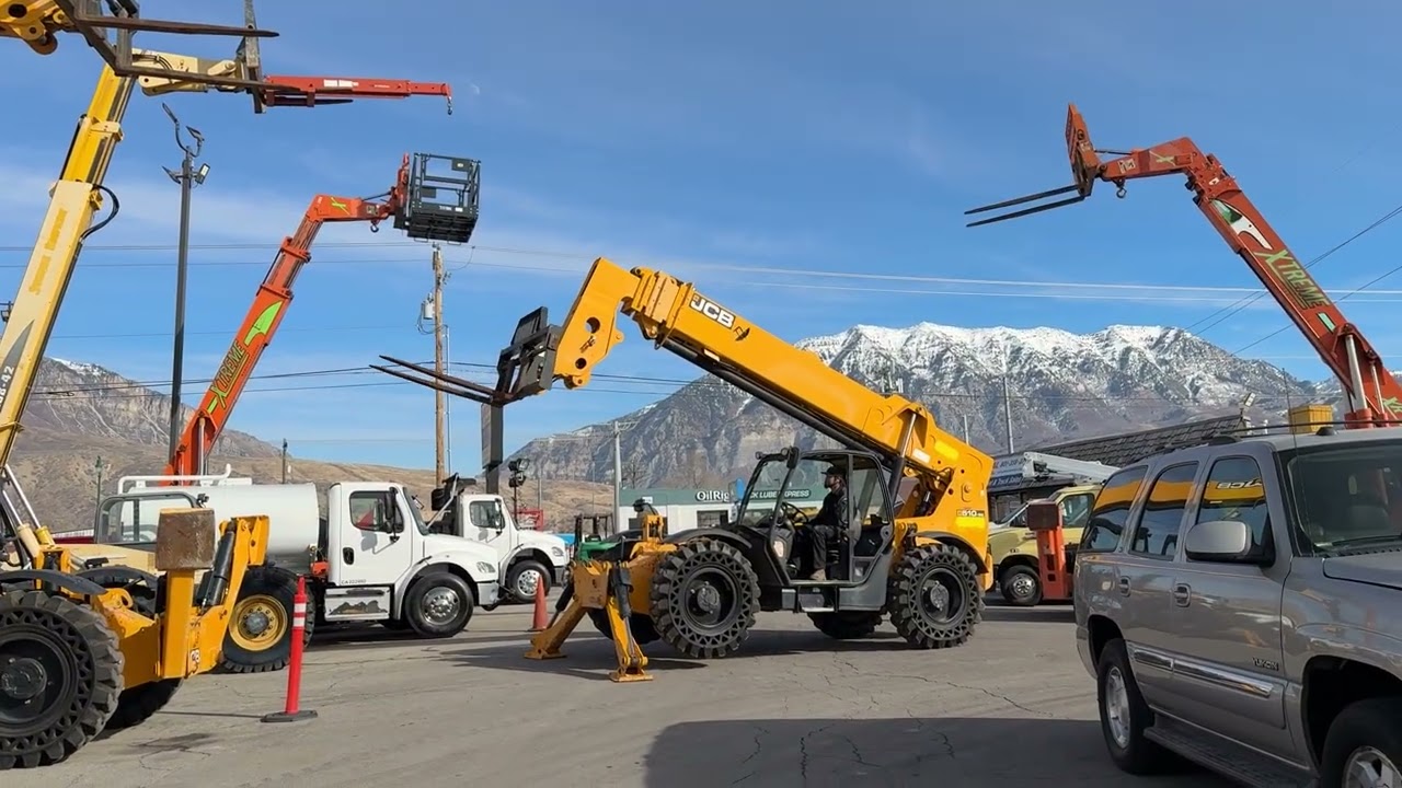 Used Telehandler Forklift 2018 JCB 510-56 4x4x4 10,000 LB 56' Diesel Telescopic Fork Lift NON DEF!